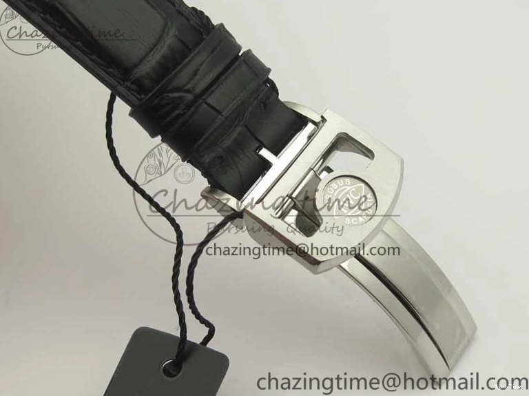 MIROTIME 0308 Portuguese Chrono SS ZF 1:1 Best Edition Gray Dial SS On Black Leather Strap A ZipUp 7215